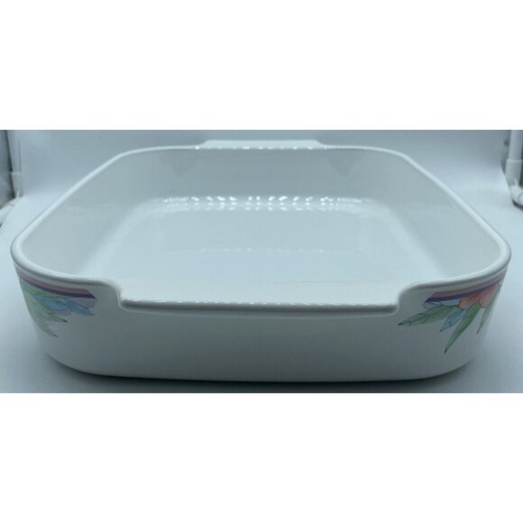 Vintage Corning Ware Casserole Lasagna Baking Dish Pink Peony A-21-B-N - Picture 3 of 14